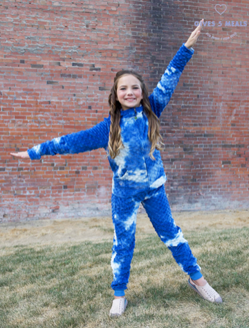 Bubble Tie Dye Hoodie - Very Peri